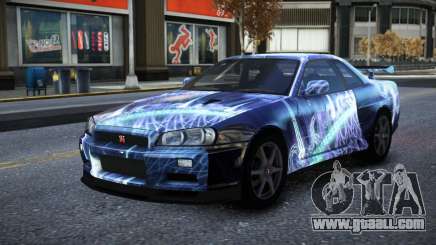 Nissan Skyline R34 Owyna S3 for GTA 4
