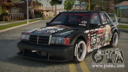 Mercedes-Benz 190E Speed Edited for GTA San Andreas