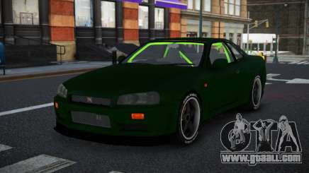 Nissan Skyline R34 Uwah for GTA 4