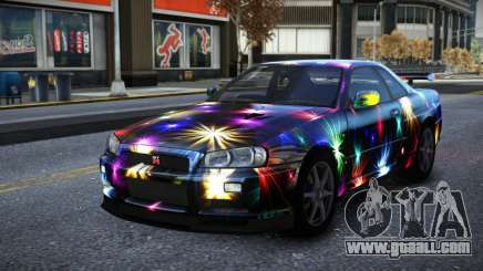 Nissan Skyline R34 Owyna S2 for GTA 4