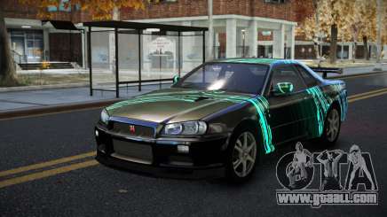 Nissan Skyline R34 Calosca S1 for GTA 4