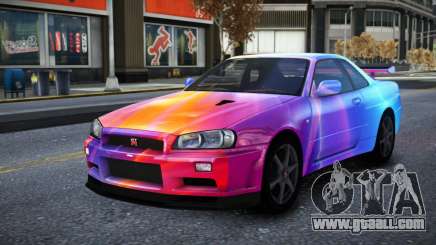 Nissan Skyline R34 Owyna S8 for GTA 4
