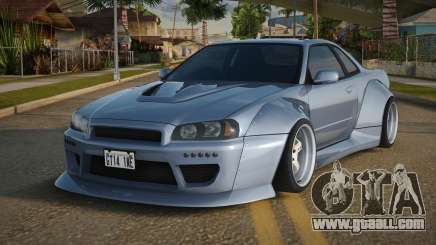 Nissan Skyline R34 GT-R Widebody Mk.X for GTA San Andreas
