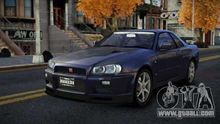 Nissan Skyline R34 Zaeji for GTA 4