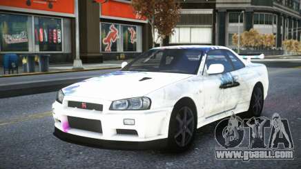Nissan Skyline R34 Owyna S11 for GTA 4