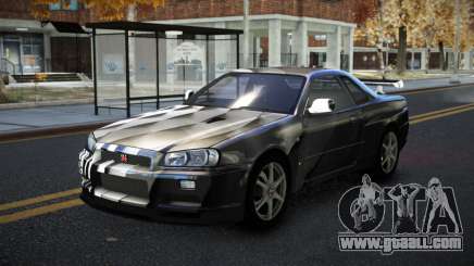 Nissan Skyline R34 Calosca S3 for GTA 4