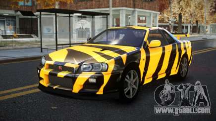 Nissan Skyline R34 Calosca S14 for GTA 4