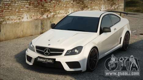 Mercedes-Benz C63 AMG White for GTA San Andreas