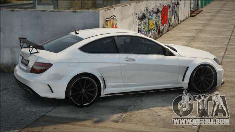 Mercedes-Benz C63 AMG White for GTA San Andreas