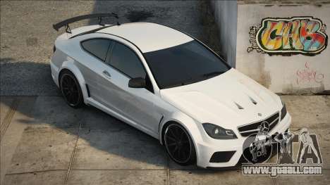 Mercedes-Benz C63 AMG White for GTA San Andreas
