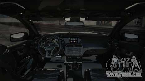 Mercedes-Benz C63 AMG White for GTA San Andreas