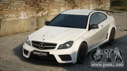 Mercedes-Benz C63 AMG White for GTA San Andreas
