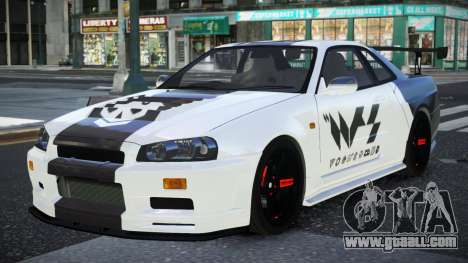 Nissan Skyline R34 Tardu for GTA 4
