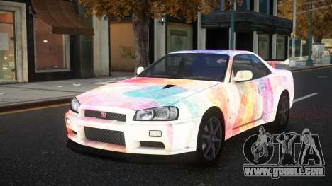 Nissan Skyline R34 Olasin S12 for GTA 4