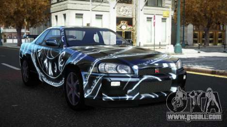 Nissan Skyline R34 Olasin S11 for GTA 4