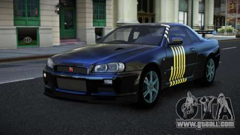 Nissan Skyline R34 Jashra S2 for GTA 4