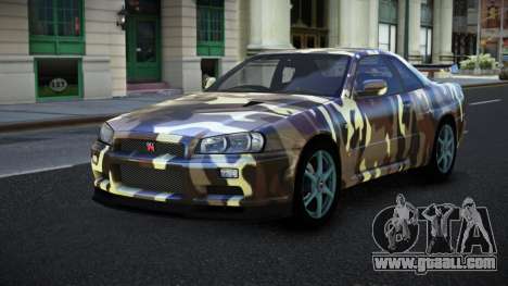 Nissan Skyline R34 Jashra S7 for GTA 4