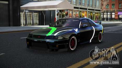 Nissan Skyline R33 Chriley S14 for GTA 4
