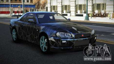 Nissan Skyline R34 Jashra S4 for GTA 4