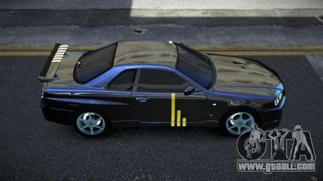 Nissan Skyline R34 Jashra S2 for GTA 4