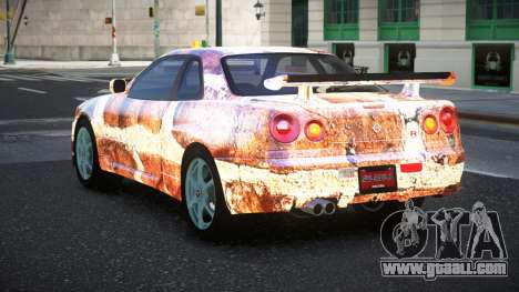 Nissan Skyline R34 Jashra S6 for GTA 4