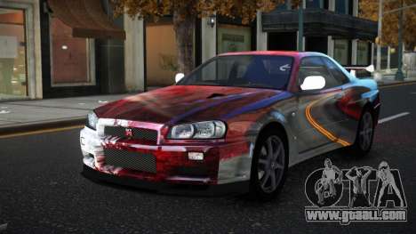 Nissan Skyline R34 Olasin S10 for GTA 4