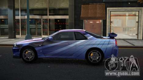 Nissan Skyline R34 Olasin S7 for GTA 4