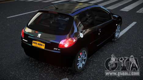 Peugeot 206 Jutufelu for GTA 4