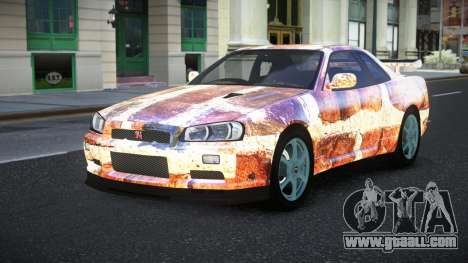Nissan Skyline R34 Jashra S6 for GTA 4