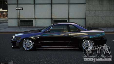 Nissan Skyline R34 Menhiluw for GTA 4