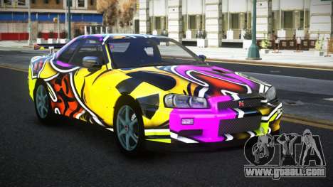 Nissan Skyline R34 Jashra S10 for GTA 4