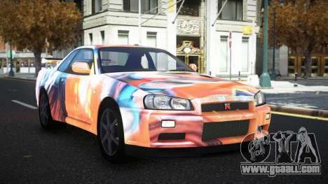 Nissan Skyline R34 Olasin S5 for GTA 4