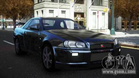 Nissan Skyline R34 Olasin S14 for GTA 4