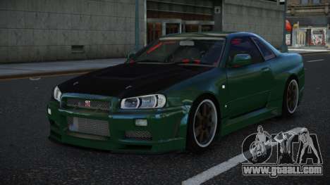 Nissan Skyline R34 Nudtap for GTA 4