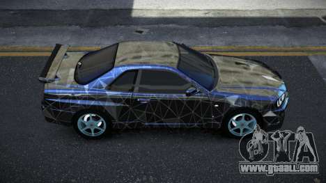 Nissan Skyline R34 Jashra S4 for GTA 4