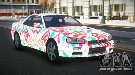 Nissan Skyline R34 Jashra S8 for GTA 4