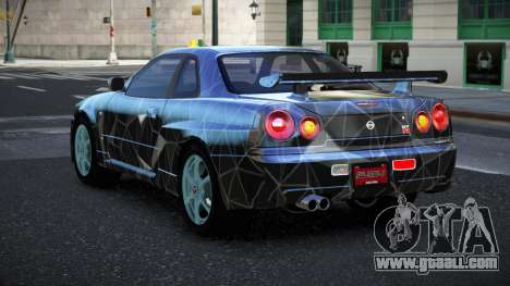 Nissan Skyline R34 Jashra S4 for GTA 4