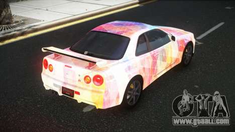 Nissan Skyline R34 Olasin S12 for GTA 4