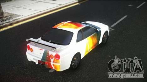 Nissan Skyline R34 Olasin S9 for GTA 4