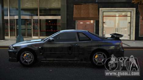 Nissan Skyline R34 Olasin S14 for GTA 4