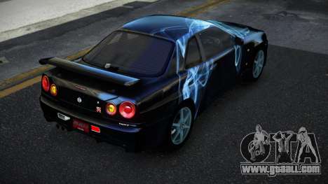 Nissan Skyline R34 Jashra S5 for GTA 4