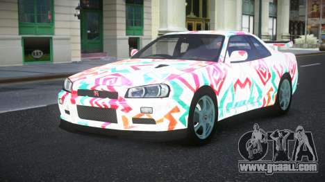 Nissan Skyline R34 Jashra S8 for GTA 4