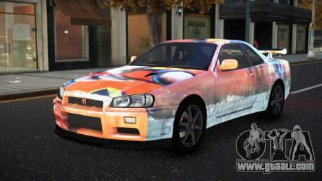 Nissan Skyline R34 Olasin S5 for GTA 4