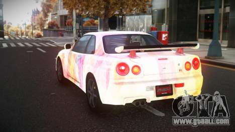 Nissan Skyline R34 Olasin S12 for GTA 4
