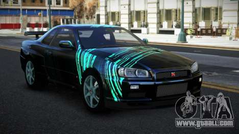 Nissan Skyline R34 Jashra S1 for GTA 4