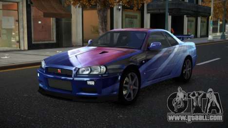 Nissan Skyline R34 Olasin S7 for GTA 4