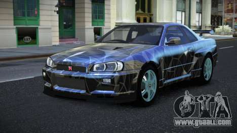 Nissan Skyline R34 Jashra S4 for GTA 4
