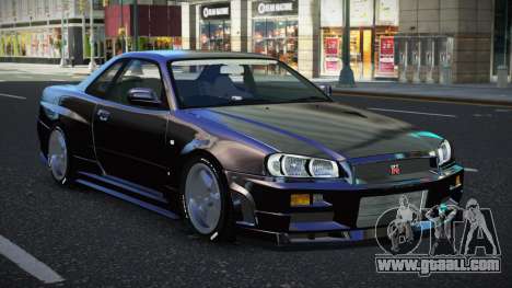 Nissan Skyline R34 Menhiluw for GTA 4