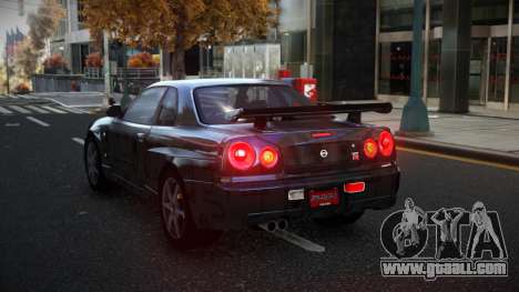 Nissan Skyline R34 Olasin S14 for GTA 4