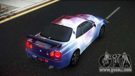Nissan Skyline R34 Olasin S7 for GTA 4